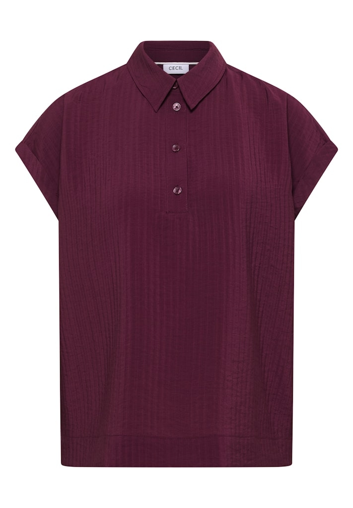 Dropped Shoulder Bluse mit Struktur