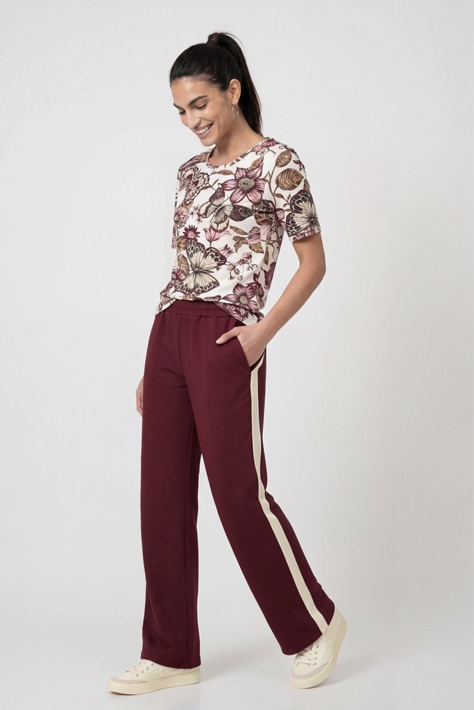 T-Shirt mit Blumenmuster