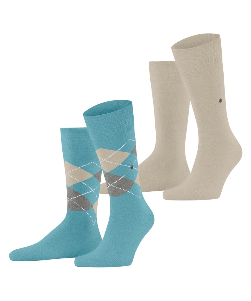 Burlington Everyday Argyle Mix 2-Pack Herren