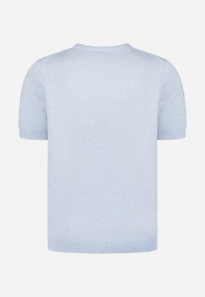 Pullover Short Sleeve Crew Neck Melange