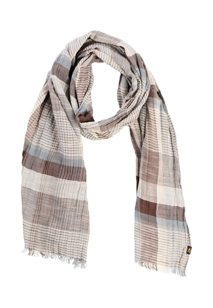 Multicolour Webschal aus Baumwoll-Twill