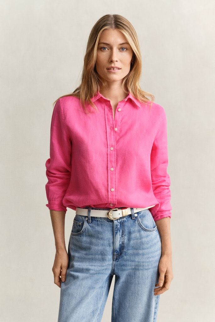 Regular Fit Leinen Bluse