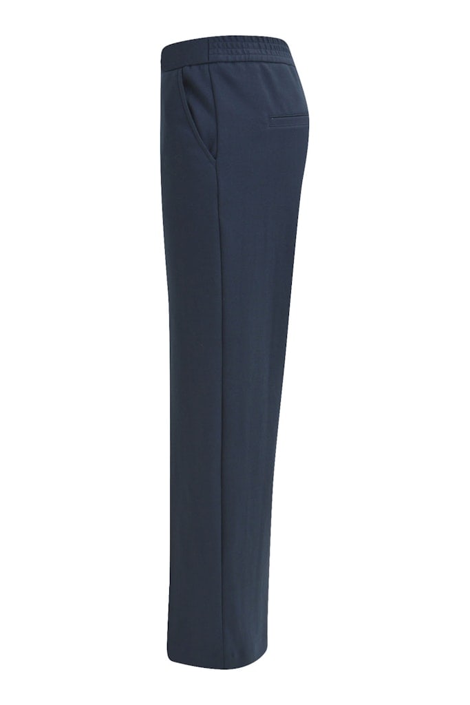 wideleg pants with elastic at back waist and french pockets