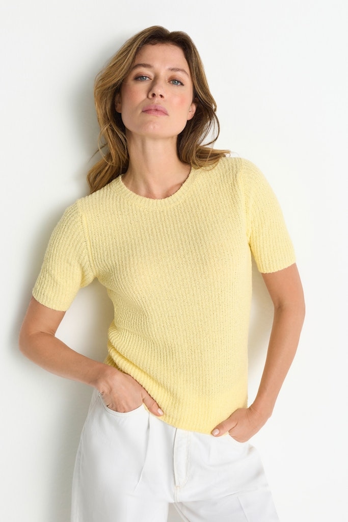 Structured towelling short sleeve