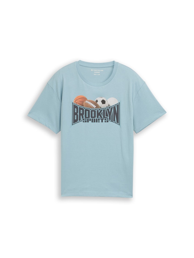 Oversize T-Shirt mit Foto-Print