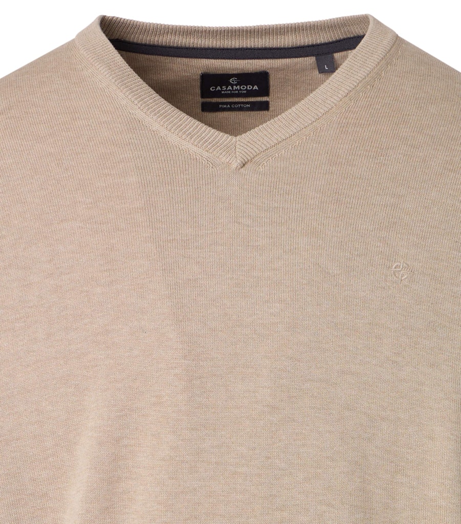 Pullover mit V-Ausschnitt uni 004430