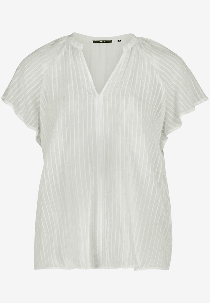 Bluse transparent mit V-Ausschnitt