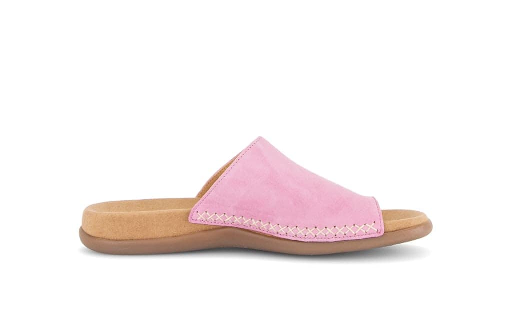 Zehentrenner Rauleder rosa