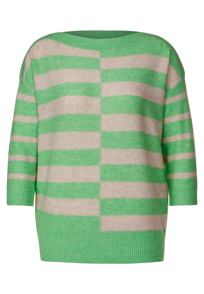 Pullover mit Streifenprint