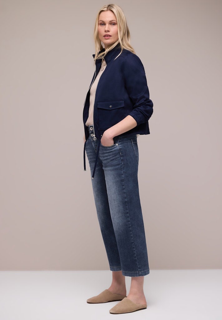 High Waist Wide Leg Jeans im Loose Fit