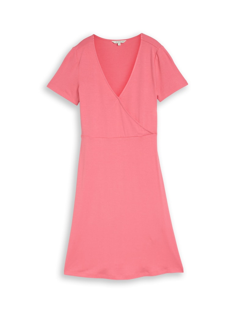 Jerseykleid in Wickel-Optik