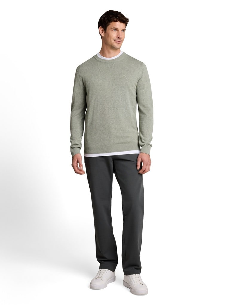 Basic Strickpullover aus Baumwolle
