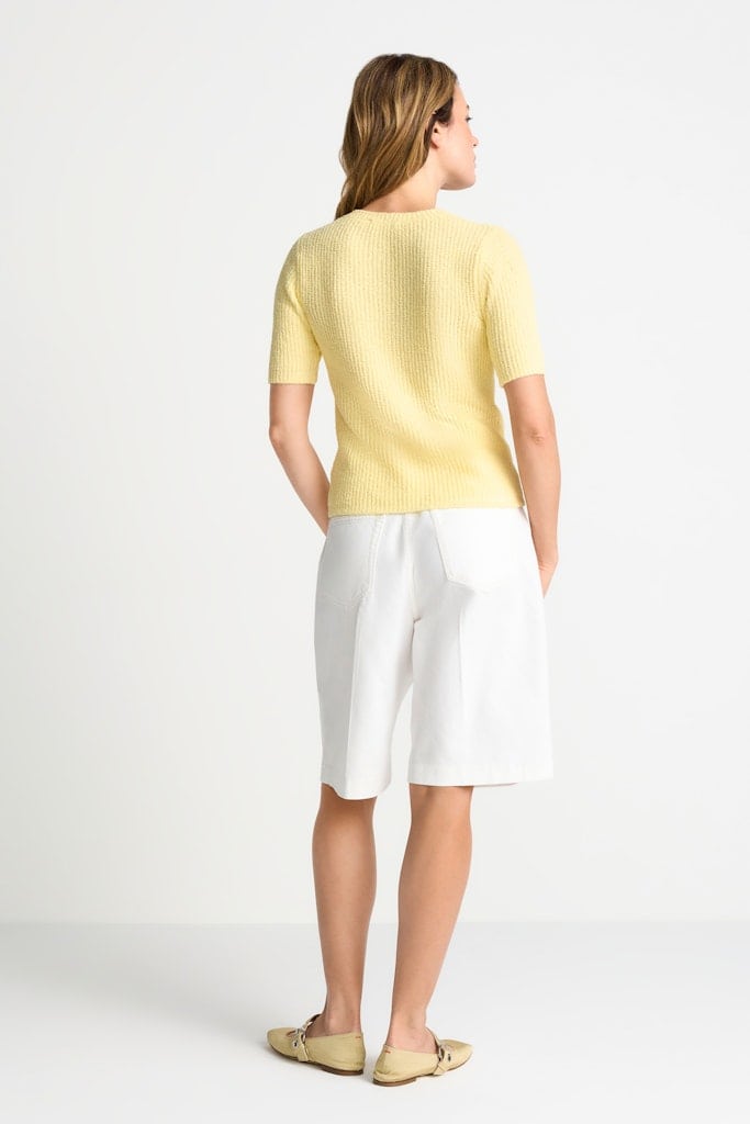 Structured towelling short sleeve