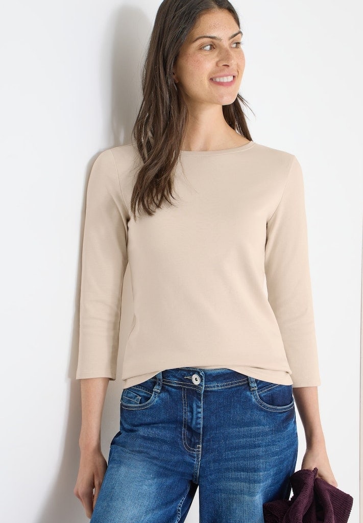 Basic Shirt in Unifarbe
