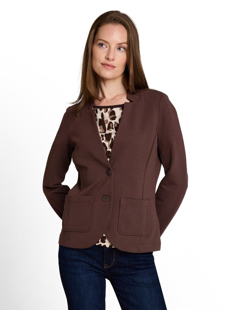 Slim Fit Blazer mit Ottoman Struktur