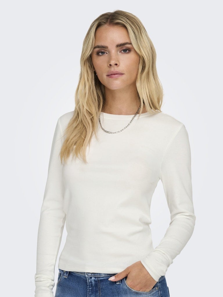 ONLRILEY O-NECK L/S TOP JRS NOOS