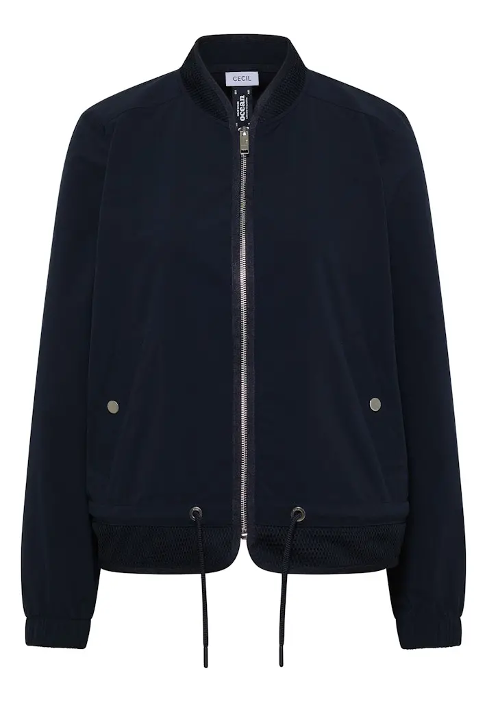 Blouson mit Tunnelzug und Mesh-Details