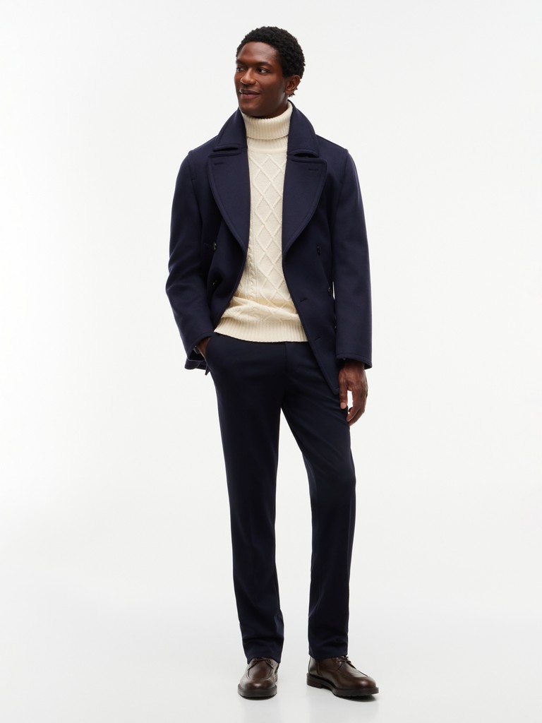 NY WOOL CABLE SWEATER