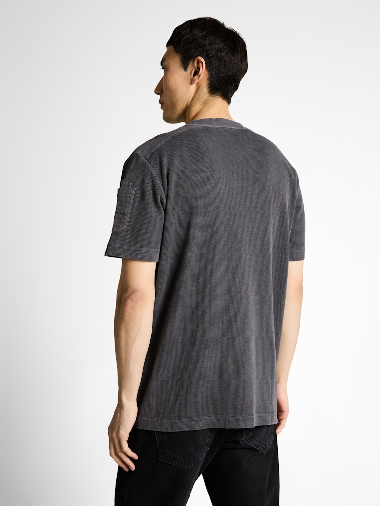 T-Shirt mit Waffelstruktur