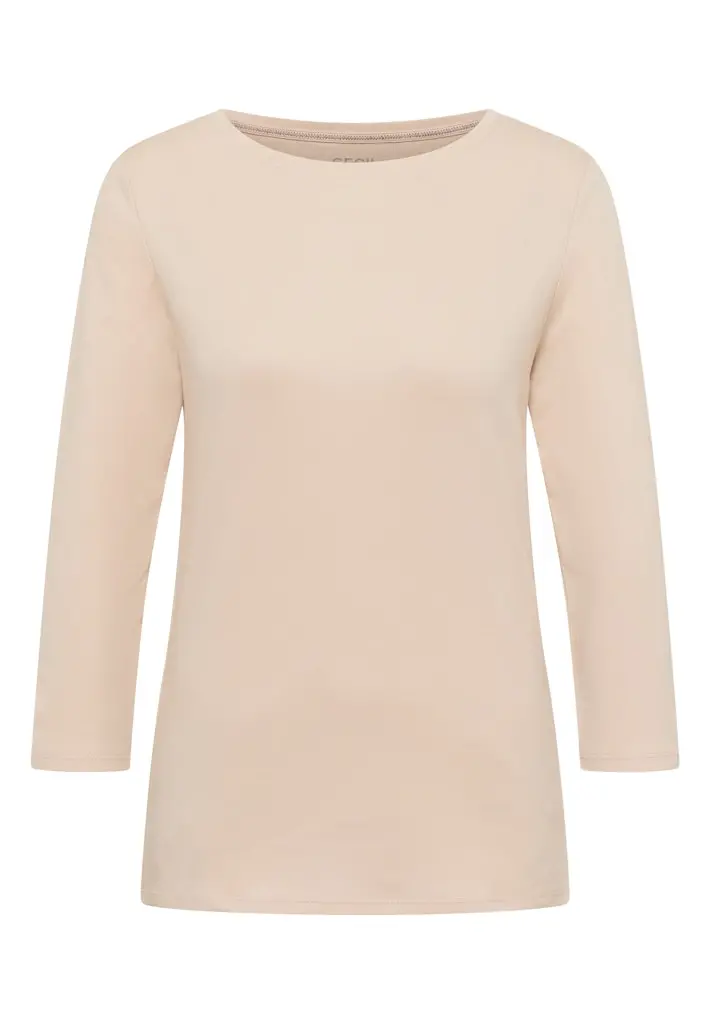 Basic Shirt in Unifarbe