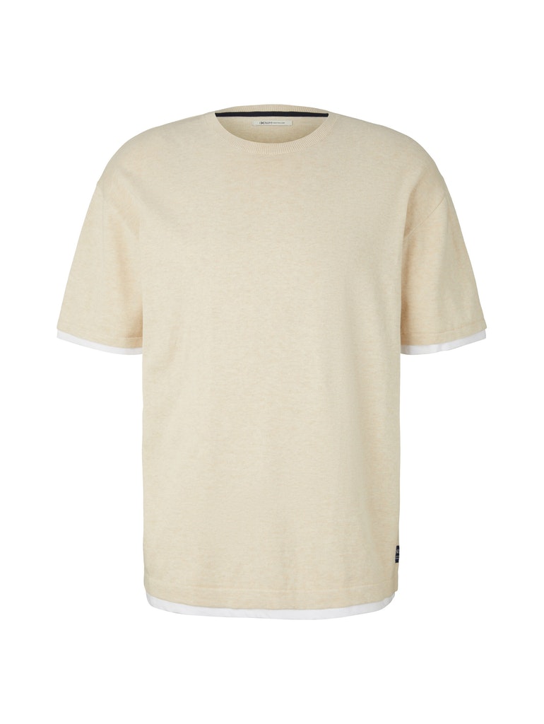 relaxed knitted t-shirt