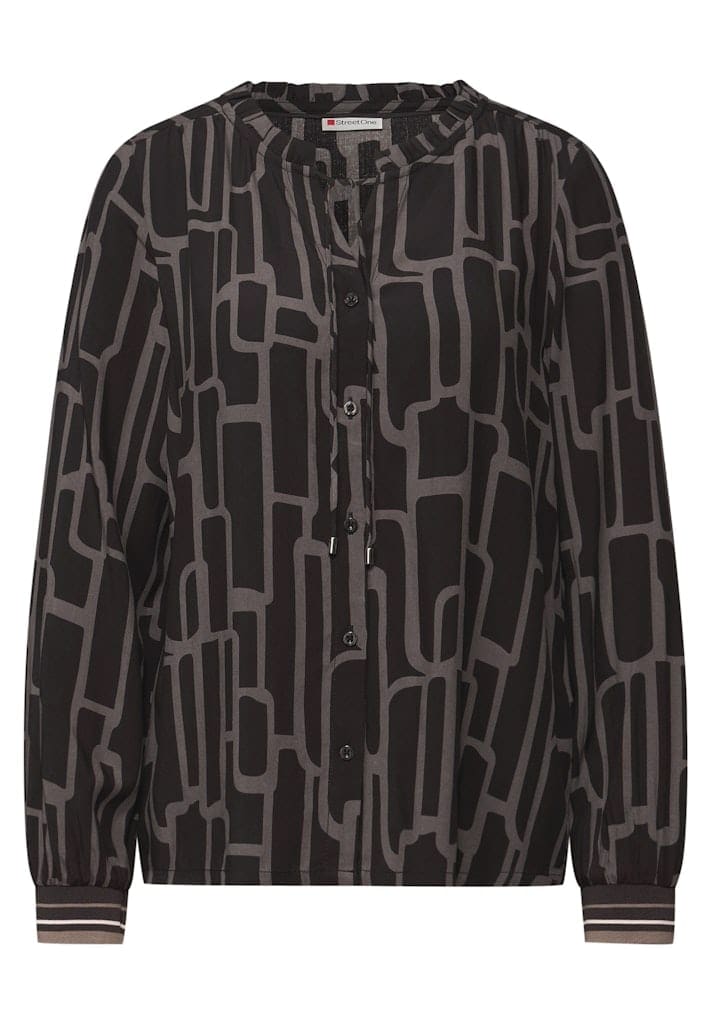 Gemusterte Tunika mit Tape