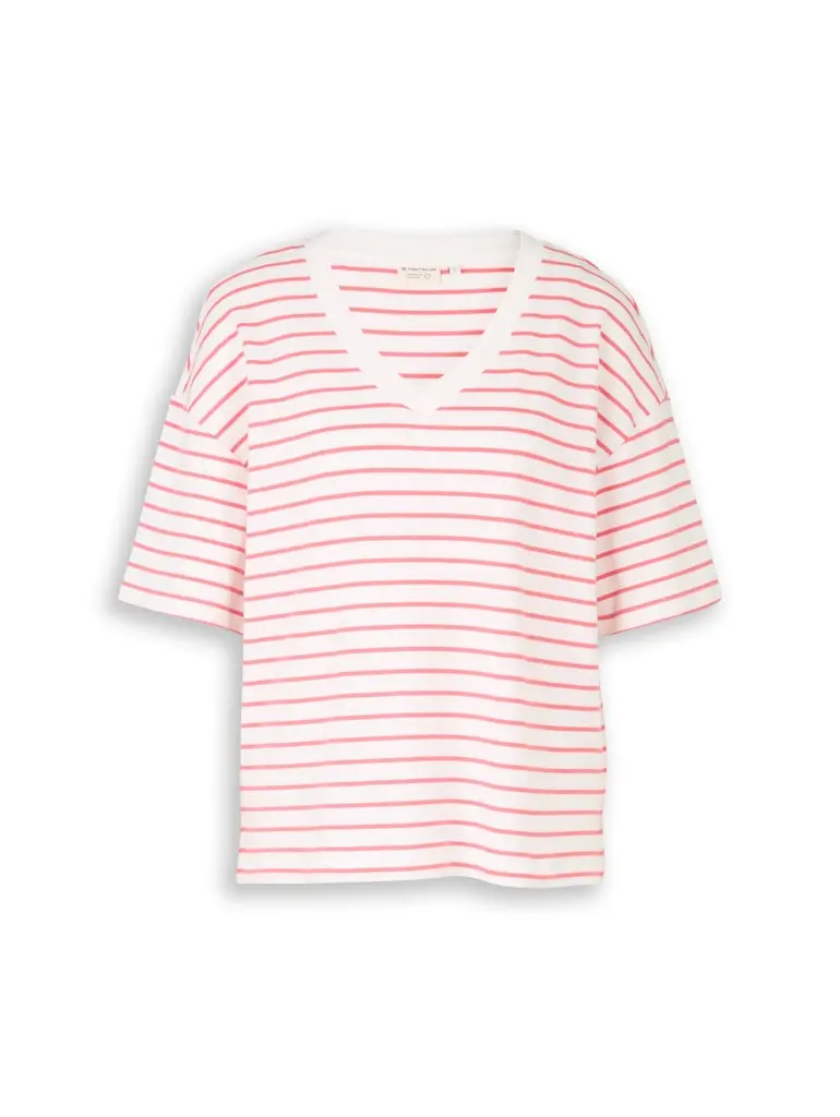 Oversize T-Shirt mit Streifenmuster