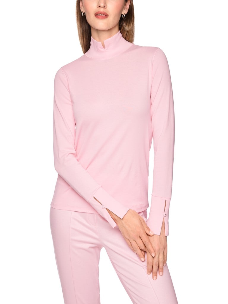 Basic-Shirt mit Stehkragen