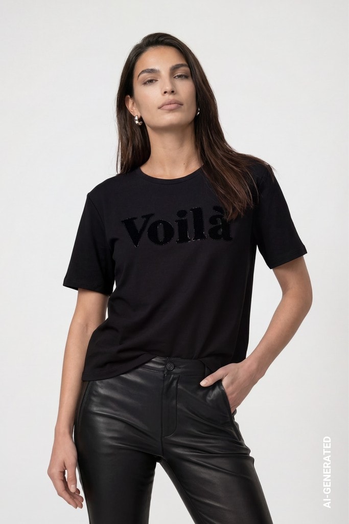 T-Shirt mit Schriftzug