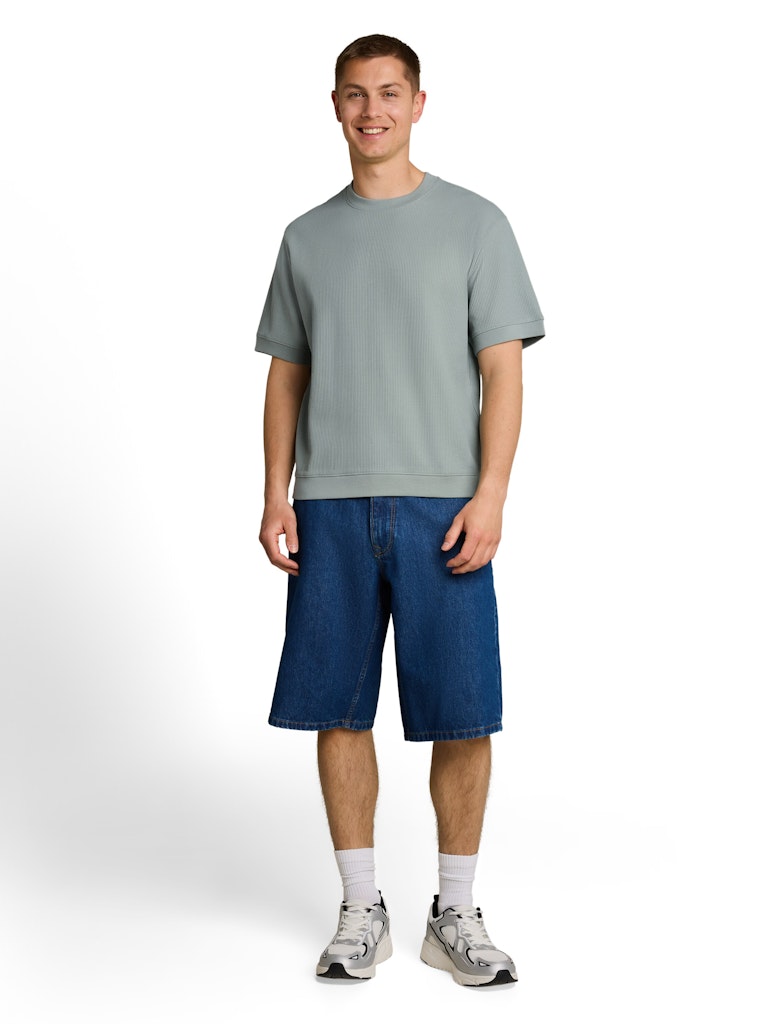 Relaxed Fit T-Shirt im Sweatshirt-Style