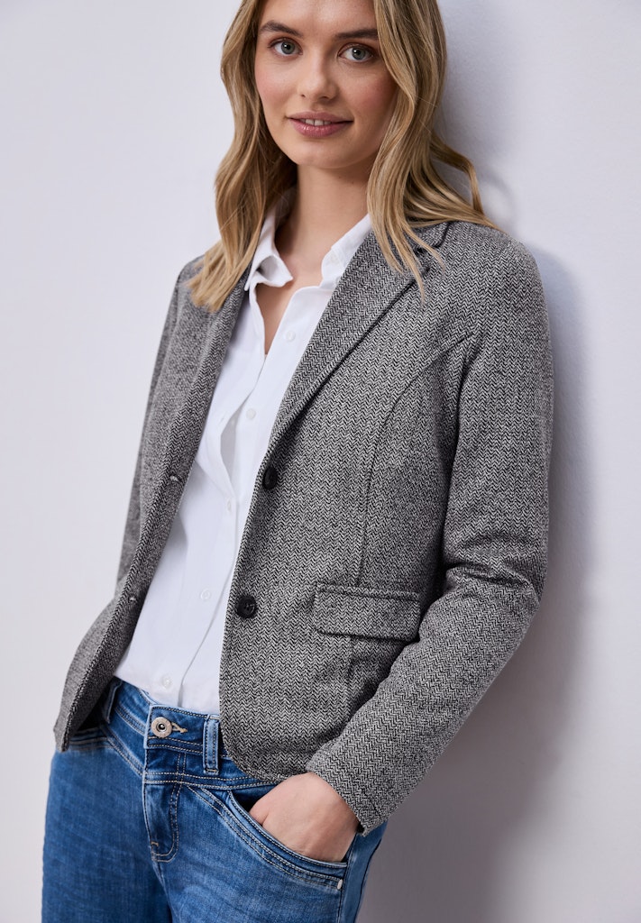 Basic Blazer mit Reverskragen