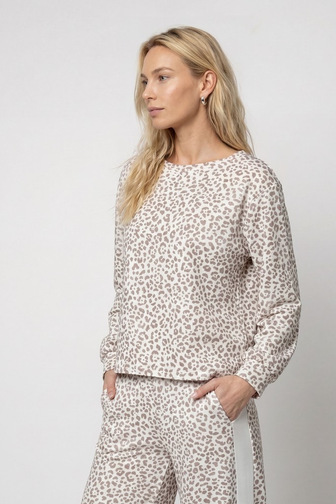 Sweatshirt mit Leomuster