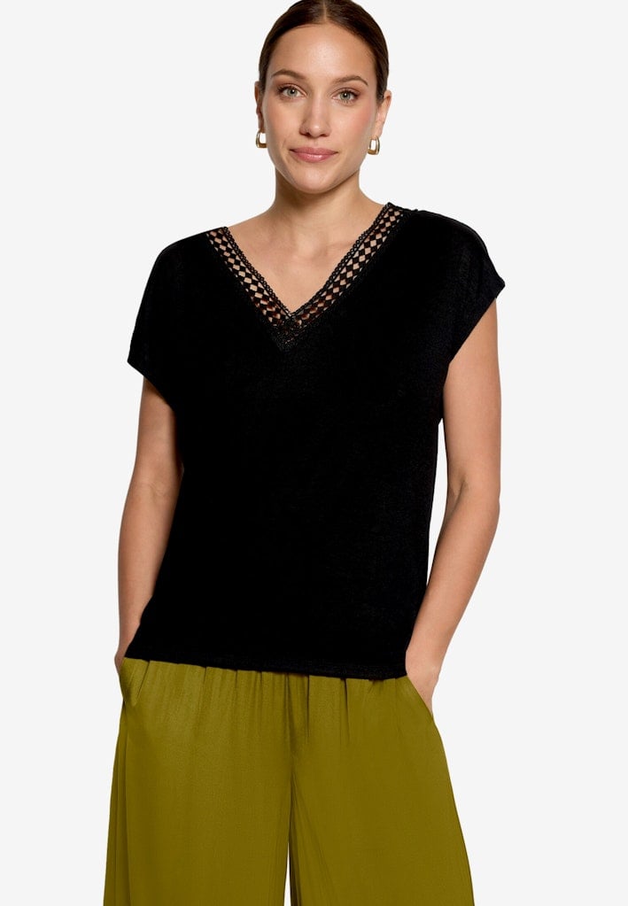 T-Shirt mit Spitze