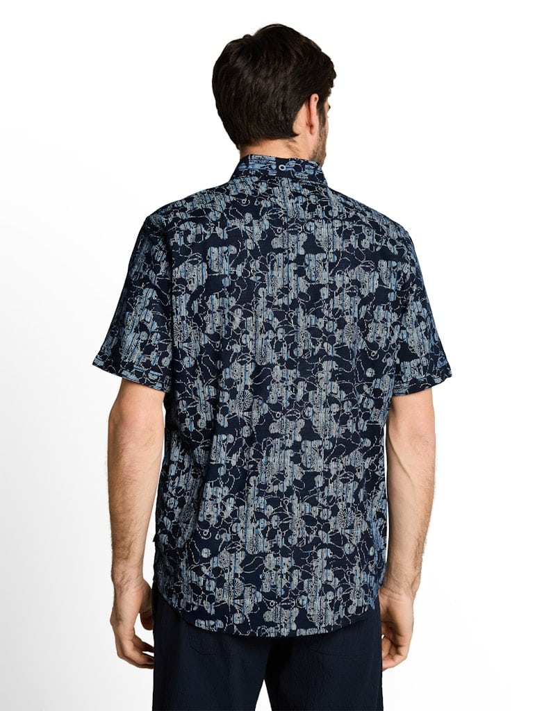 Regular Fit Kurzarmhemd mit Muster