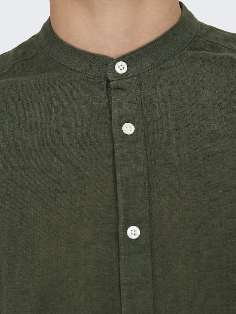ONSCAIDEN LIFE LS LINEN BLEND MAO NOOS