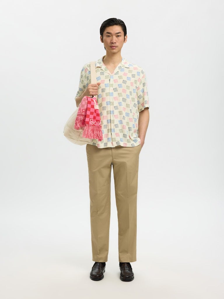 SLHRLXHOTEL AMOUR STAMPS AOP SS SHIRT