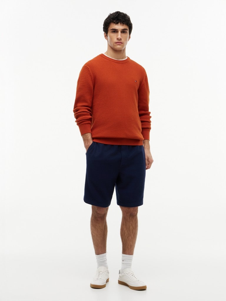 SEASONAL STRUCTURE CREW NECK