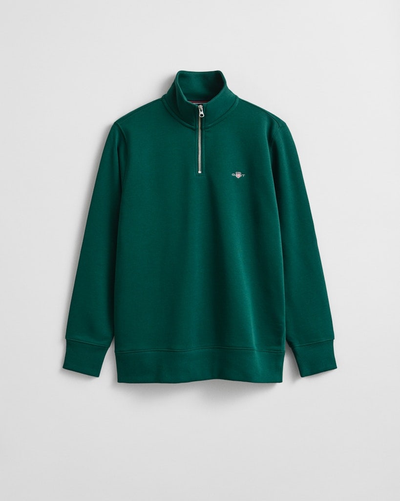 Shield Sweatshirt mit halblangem Reißverschluss