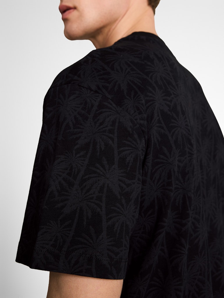 Relaxed Fit T-Shirt mit Palmenprint
