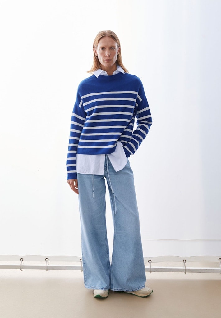 MERINAA STRIPES KNIT SWEATER