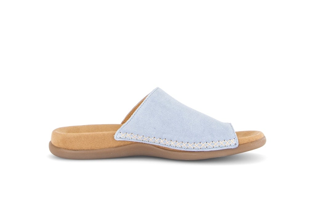 Zehentrenner Rauleder blau