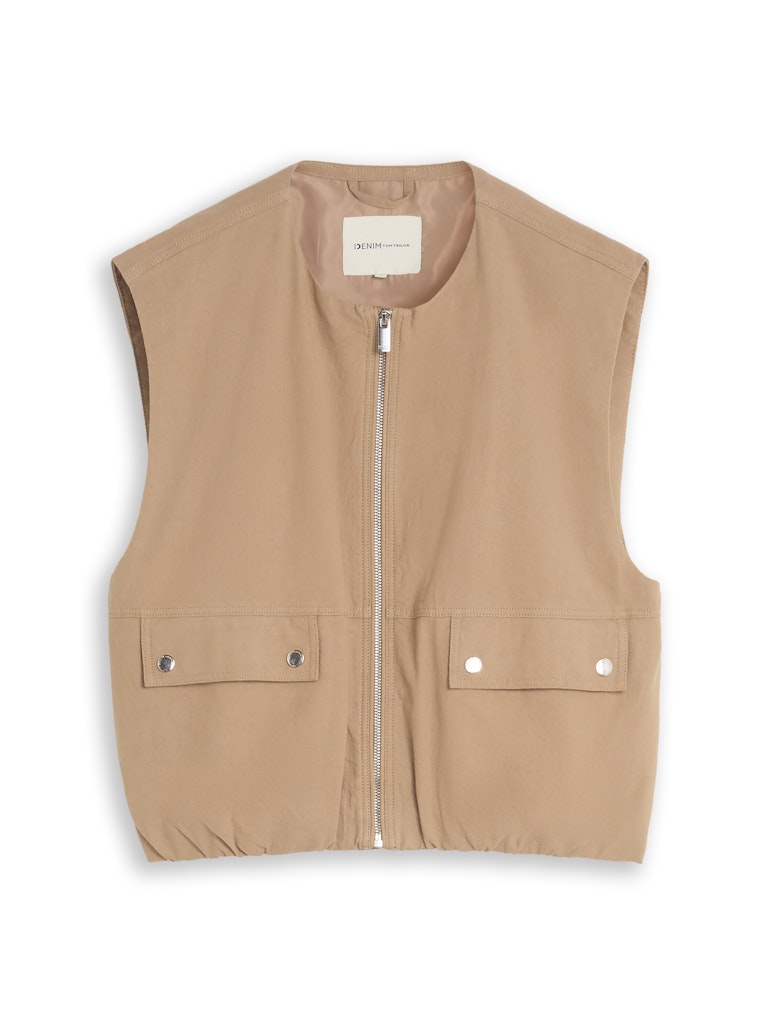 Loose Fit Weste mit Taschen