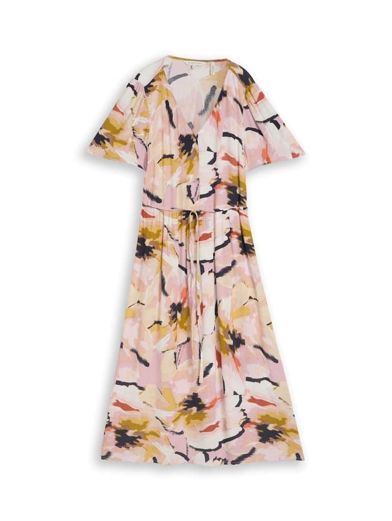 Midi-Kleid mit Muster