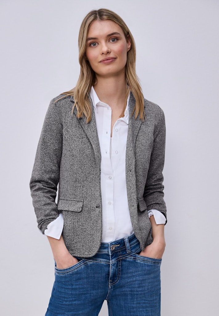 Basic Blazer mit Reverskragen