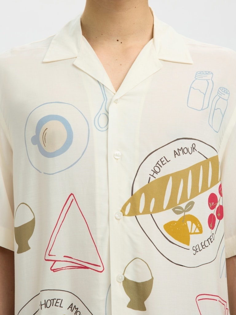SLHRLXHOTEL AMOUR PRINT SS SHIRT