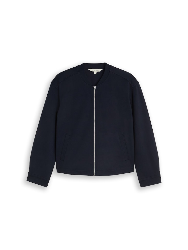 Loose Fit Jacke mit Bomberkragen