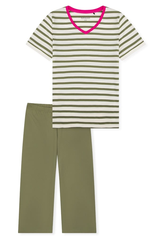 Schlafanzug 3/4, kurzarm
