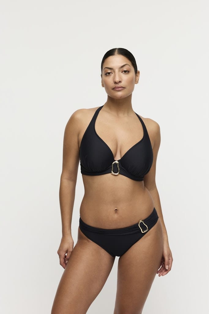 UVITA schwarz Unterlegtes Bikini-Top tief.
