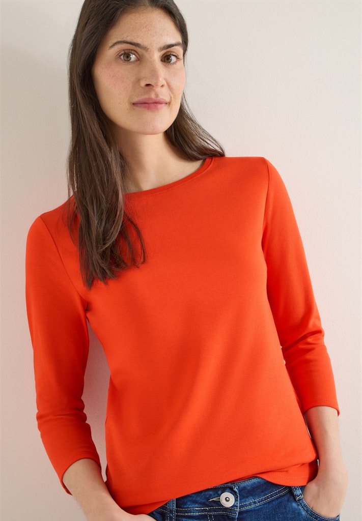 Basic Shirt in Unifarbe