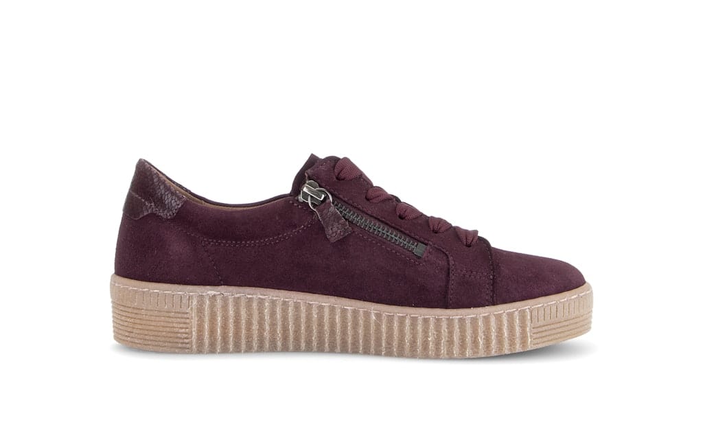Sneaker low Rauleder lila